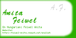 anita feiwel business card